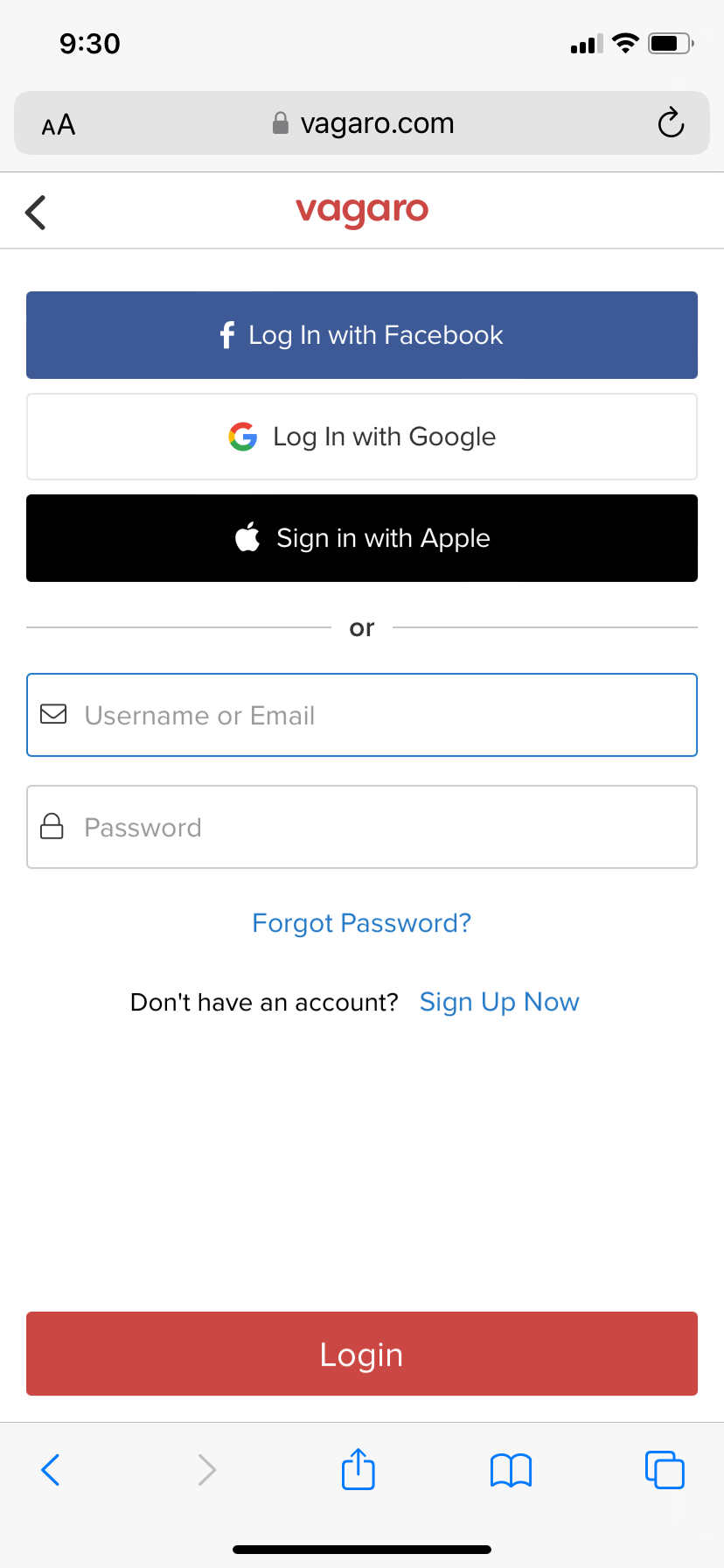  Login with your<br>email and password